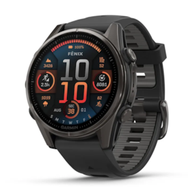 GARMIN FENIX 8 - 43MM AMOLED SAFIRA TITÂNIO REVESTIDO A DLC CARBON