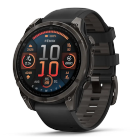 GARMIN FENIX 8 - 47MM AMOLED SAFIRA TITÂNIO REVESTIDO A DLC CARBON